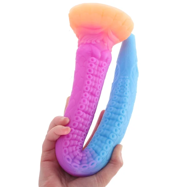 Makara Glow-In-The-Dark Snake 18.25" Silicone Suction Cup Dildo By Creature Cocks