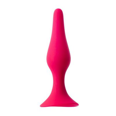 Share Satisfaction Medium Silicone Butt Plug Pink Med