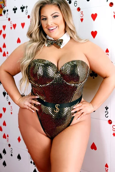 Fantasy Lingerie High Roller 2 Pce Costume