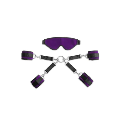 Bond Deluxe Cuff And Blindfold Kit Purple