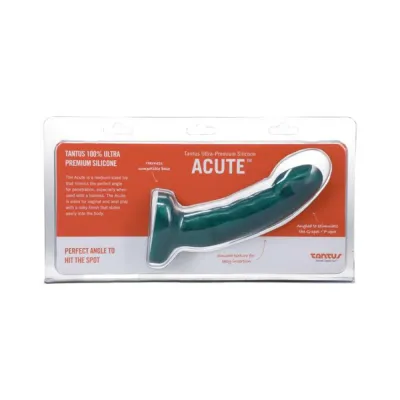 Realistic Dildos Tantus Acute 5 5 In Curved Dildo Medium firm Emerald