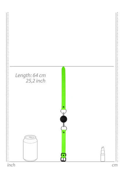 Ouch! Glow in the Dark Solid Ball Gag