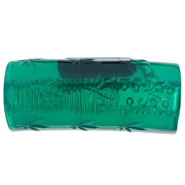 Green 'Blaze' Cannabis Male Masturbator with Rechargeable Bullet — image 7 of 11
