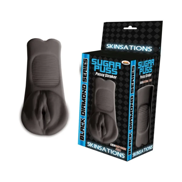 Skinsations Black Diamond Series Sugar Puss Pussy Stroker — image 6 of 7