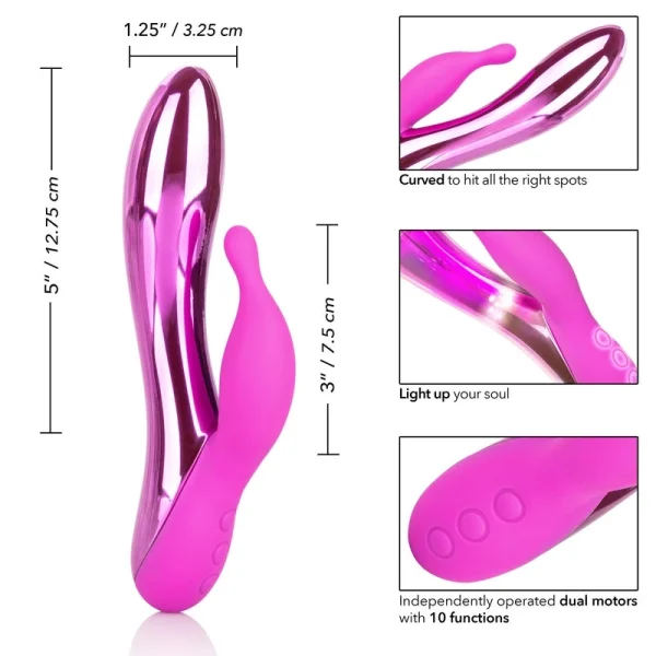 CalExotics DazzLED Radiance Dual-Stimulating Vibe with Pulsing LED Lights — image 16 of 19