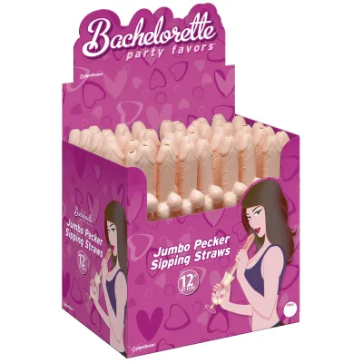 Pipe Dreams Bachelorette Party Favors Jumbo Pecker Straws