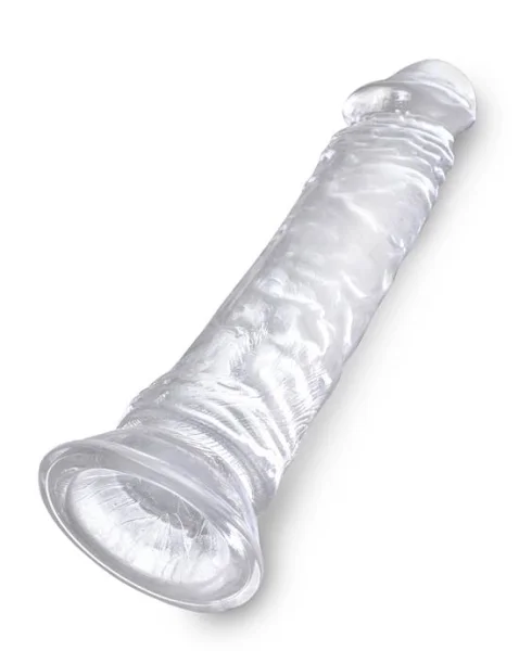 King Cock Clear Dildo With Balls - 8 Inch - 8 Inch