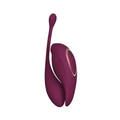 Bullets Discreet Twitch 2 Rechargeable Suction And Flapping Vibrator With Remote Control Vibrating Egg Burgundy