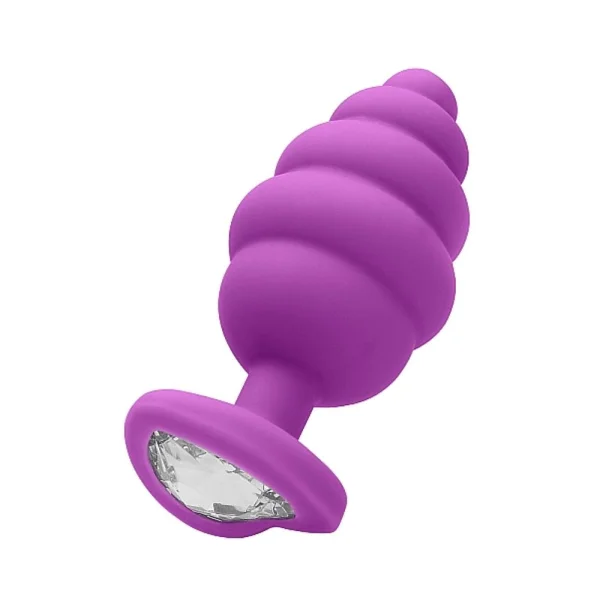Ouchextra Large Ribbed Diamond Heart Plug — image 8 of 11