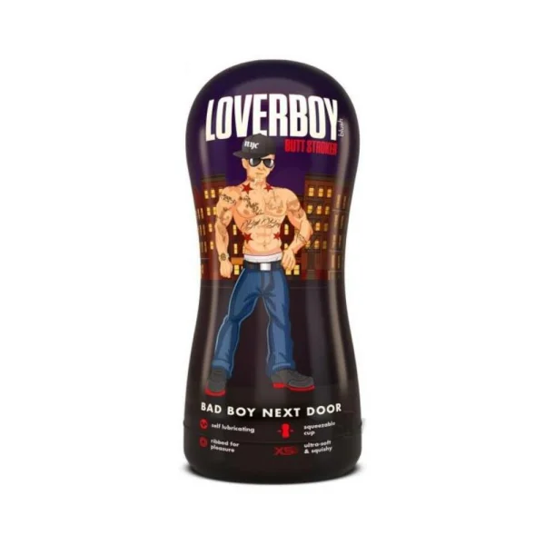 Anal Masturbators: Loverboy Bad Boy Next Door Self-lubricating Anal Stroker Beige