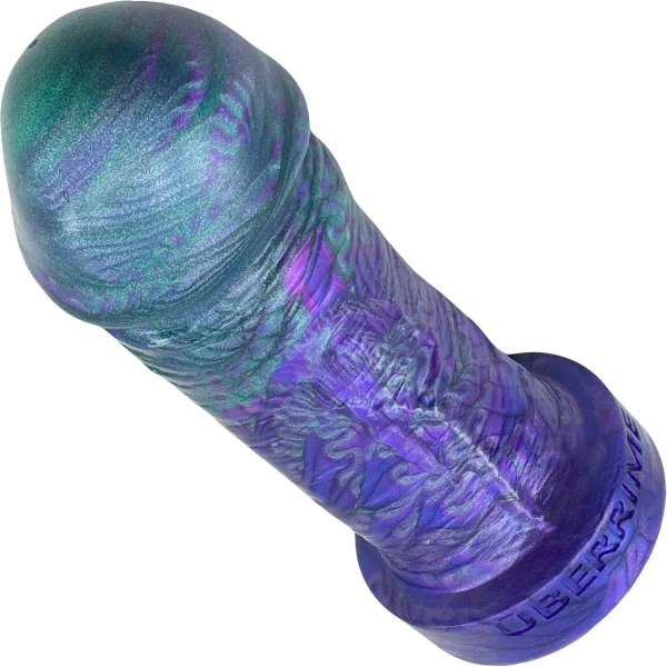 The Basio Short & Thick 5.75" Platinum Silicone Realistic Dildo By Uberrime - Alien Sunset
