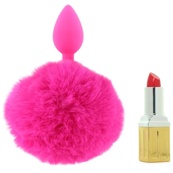 Neon Bunny Tail - Pink