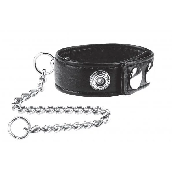 C & B Gear Snap Cock Ring with Leash 12 inches