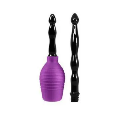 Anal Douches Cloud 9 Fresh Deluxe Anal Enema Douche Kit 10 8oz EZ Squeeze Bulb W Soft Nozzle
