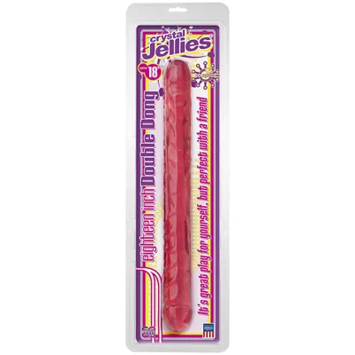 Crystal Jellies Double Dong Pink 18 inch