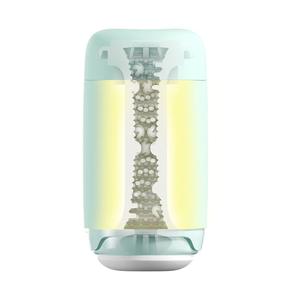 Tenga Puffy Reusable Penis Masturbation Cup - Mint Green