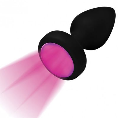 Vibrating Butt Plug With LED Light Small