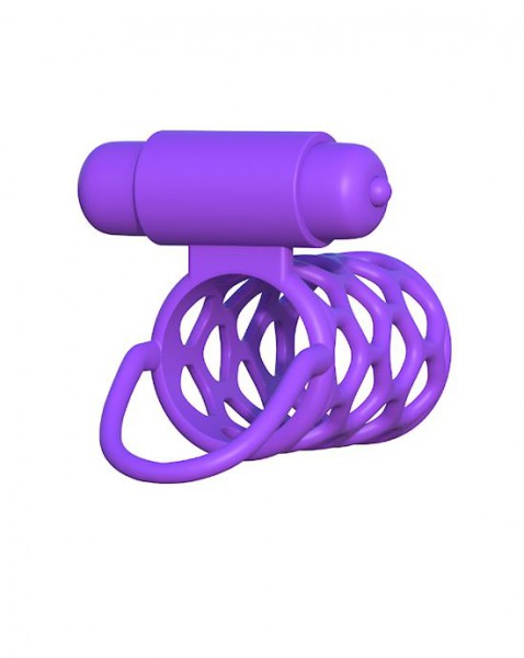 Fantasy C-Ringz Thick Dick Silicone Vibrating Cage