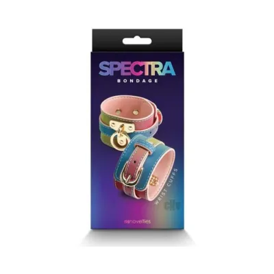Restraints Spectra Bondage Wrist Cuff Rainbow
