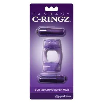 Fantasy C Ringz Duo Vibrating Super Ring Purple