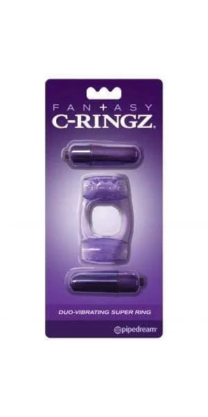 Fantasy C-Ringz Duo-Vibrating Super Ring Purple