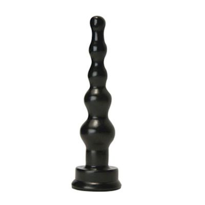 Anal Silicone Jiggler Black 7 Inch