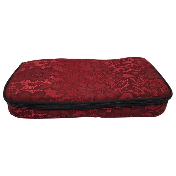 Lace Lockable Bag By Brigitta - Red