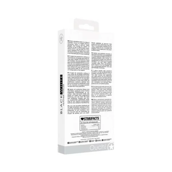 Ouch! Black Faux Feather Tickler