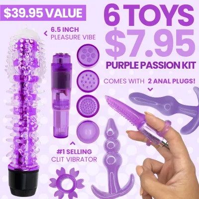 6 Toys For 7 95 Purple Passion Pleasure Kit