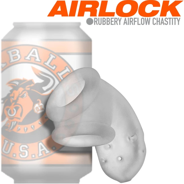 Oxballs Airlock Vented Chastity Cage - Clear Ice