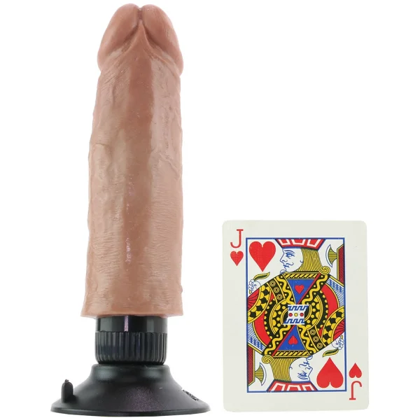 King Cock 6" Vibrating Cock - Tan