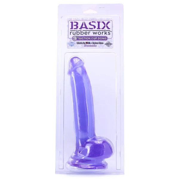 Basix 9 Inch Suction Cup Dildo