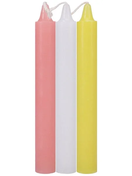 Japanese Drip Candles - 3 Pack - Pink, White, Yellow