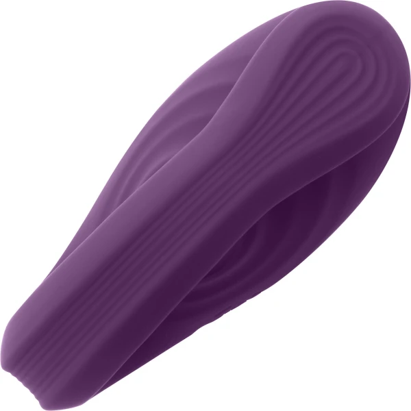 Tracy’s Dog Nina Dual Stim Vibrator With Clitoral Tapper, Flexible Internal Stimulator & Remote - Purple