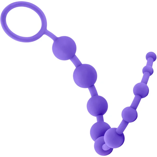 Luxe Silicone Anal Beads with 10 Beads