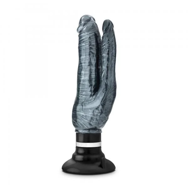 Jet Deux Noir Carbon Metallic Double Penetration Vibrating Dildo — image 5 of 6