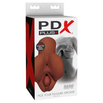 PDX Plus Pick Your Pleasure Stroker Brown