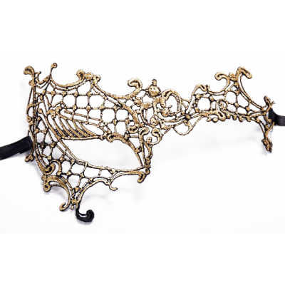 Gold Phantom Masquerade Lace Eye Mask