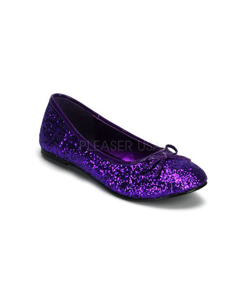STAR-16G - Adult Ballet Glitter Flat with Bow Accent, Fanatsy , Fairy