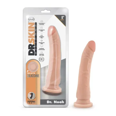 Dr Skin Silicone Dr Noah 8 Inch Dong With Suction Cup Vanilla