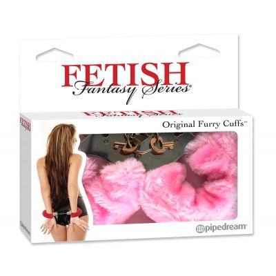 Furry Cuffs Pink
