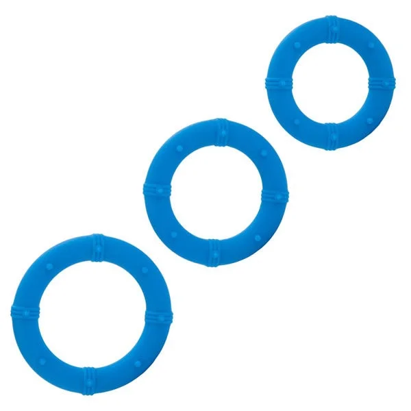 CalExotics Posh Silicone Cock Ring and Butt Plug Performance Kit