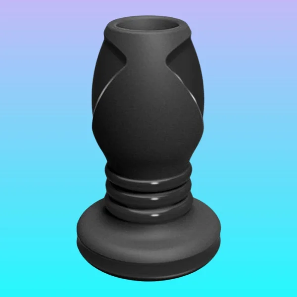 Doc Johnson 'The Stretch' Platinum Premium Silicone Hollow Butt Plug - Medium Size