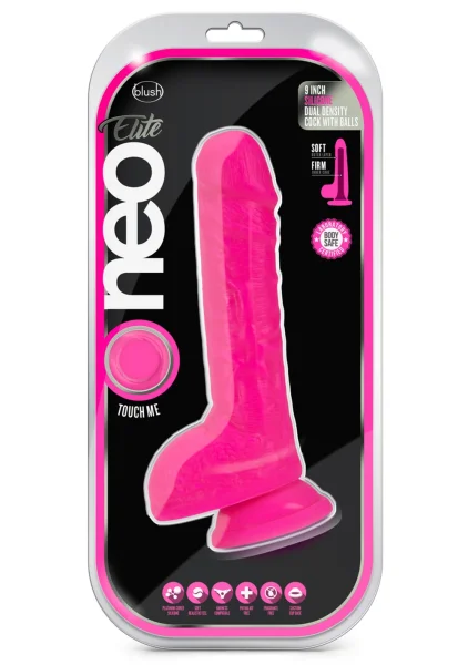 Neo Elite 9 Inch Dual Density Silicone Cock