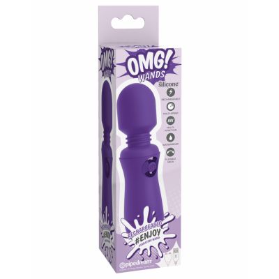 OMG Wands Enjoy Rechargeable Vibrating Wand Purple