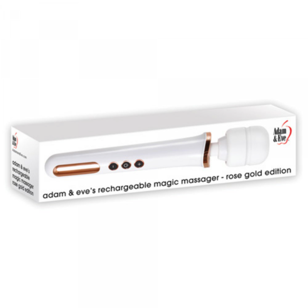 Adam & Eve Rechargeable Magic Massager - Rose Gold — image 9 of 16