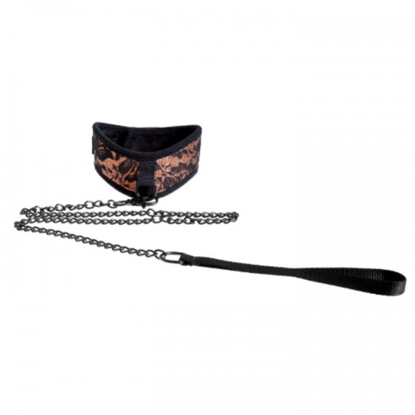 Bondara Amber Luxury Collar with Leash