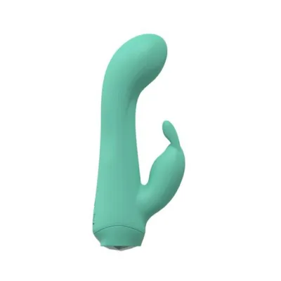 Rabbit Vibrators Loveline Enchanted Dual Motor 10 Speed Rabbit Silicone Rechargeable Waterproof Green