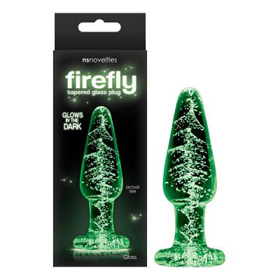 Glowing Medium Glass Butt Plug