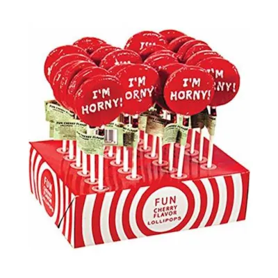 I m Horny Lollipops Single Red
